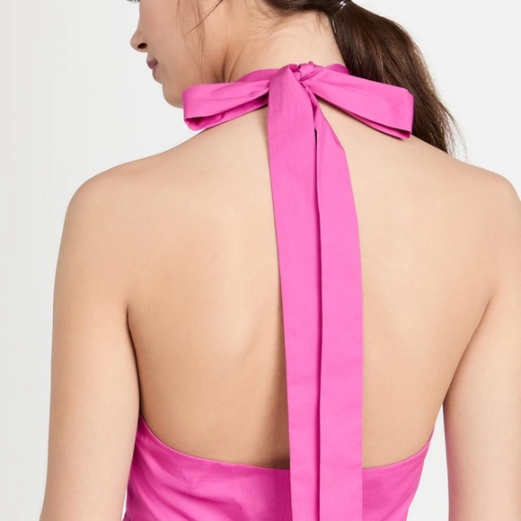 STAUD Pink Halter Crop Top - Picture 3 of 11